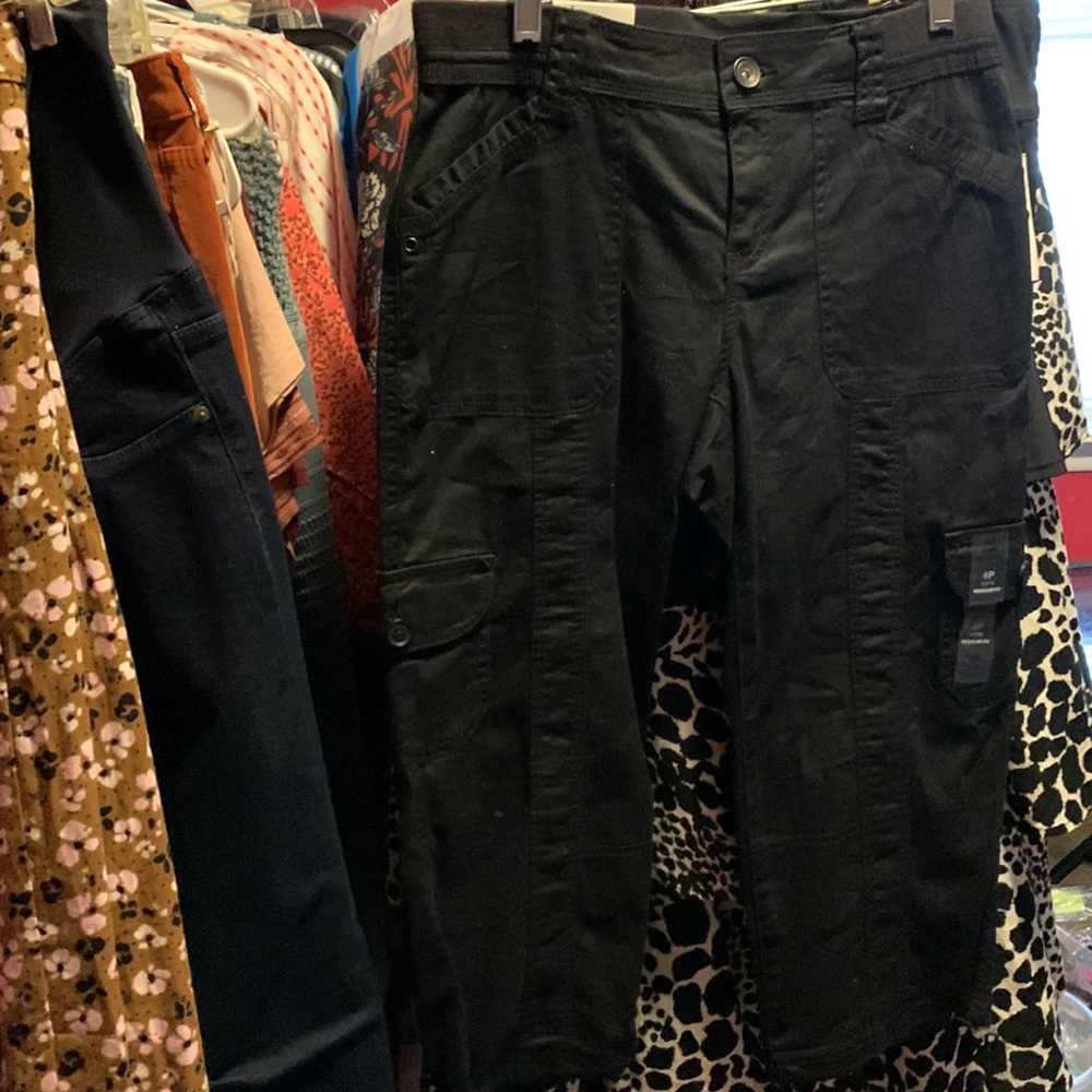 Capri Cargo Pants ONLY AVAILABLE IN BLACK